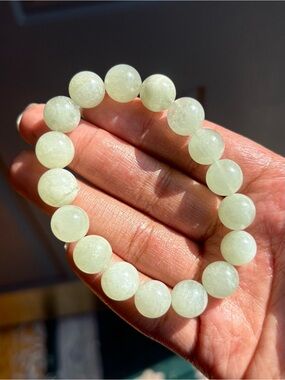 Green Beryl Crystal Bracelet 12.5mm